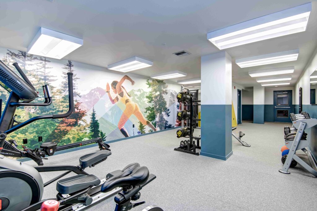 gym area with equipment